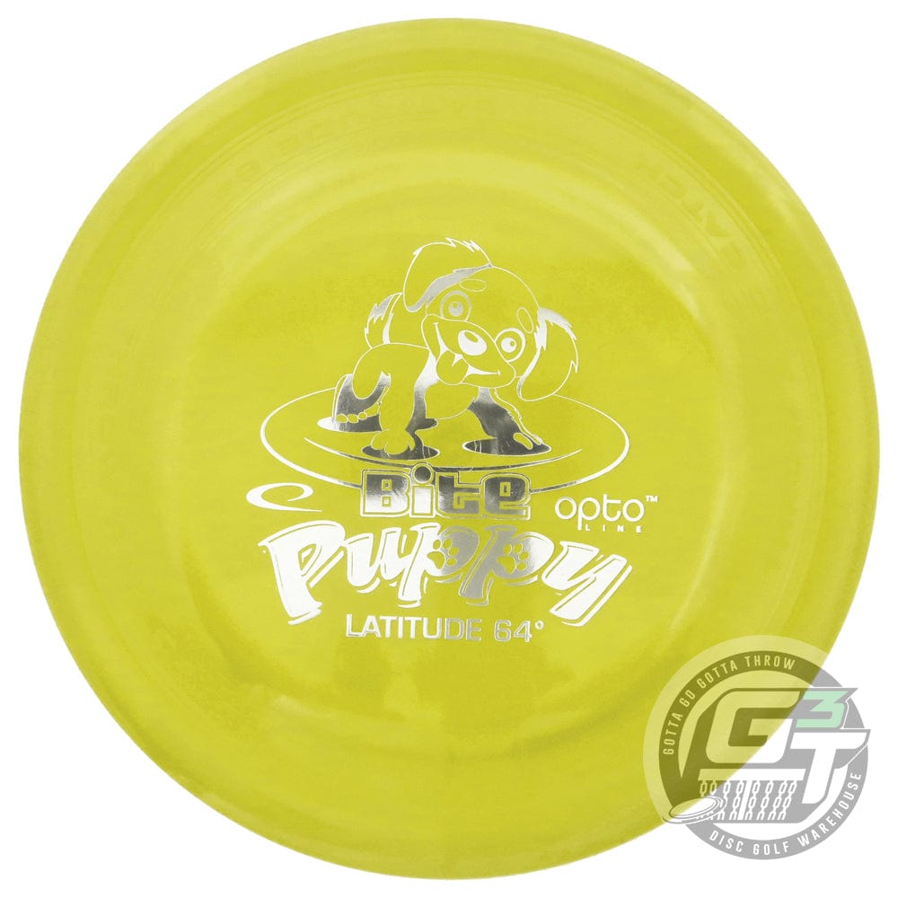 Latitude 64 Golf Discs Ultimate Yellow Latitude 64 Opto Bite Puppy Dog & Catch Disc