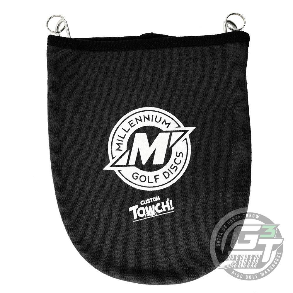 Millennium Golf Discs Accessory Black Millennium Golf Discs Towch Disc Golf Towel