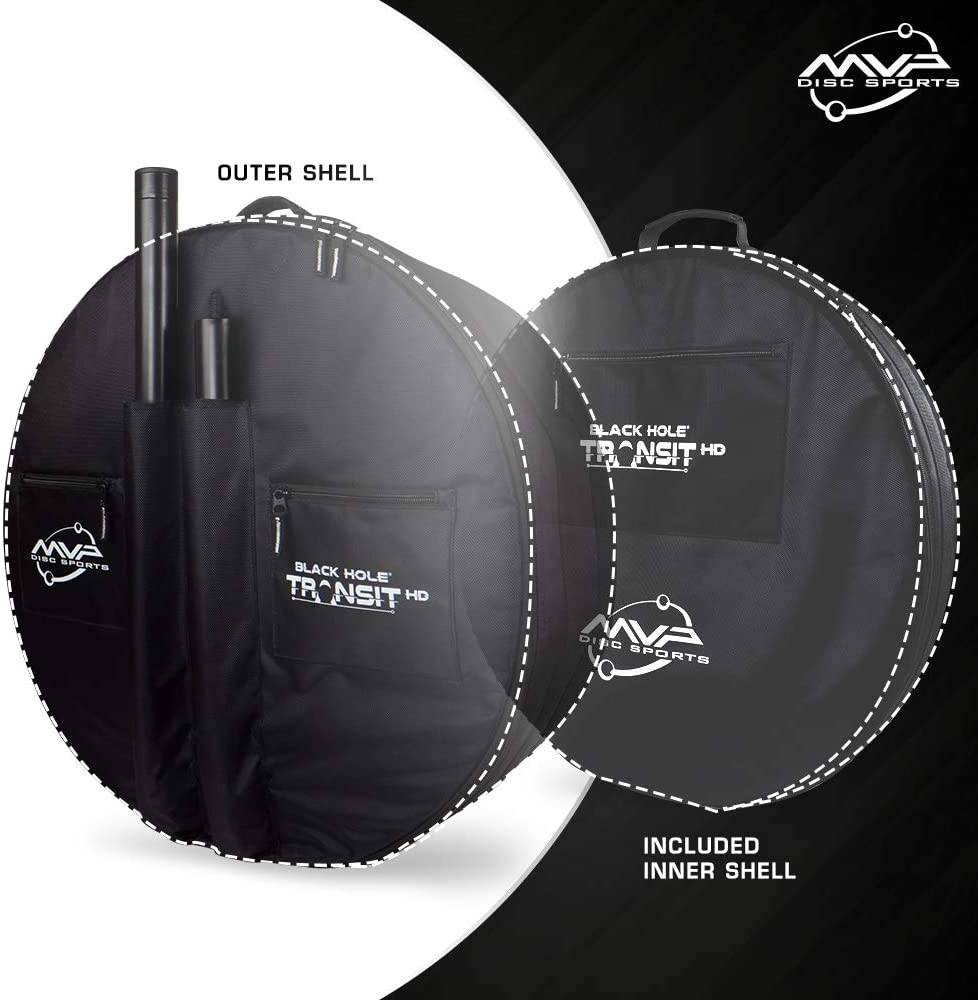 MVP Disc Sports Basket MVP Black Hole Pro HD V2 24-Chain Disc Golf Basket w/ Transit Bag